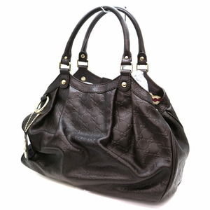 Gucci Handbag Leather Brown